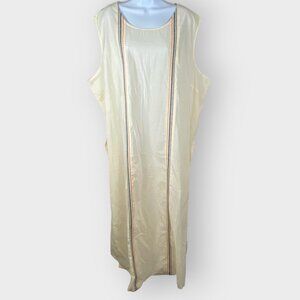 NWD Fair Child Cover Up Tunic | 3X | Ivory | Semi-Sheer | Beachy Resort